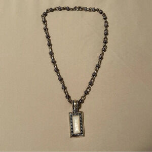 Premier Designs “Summit” Mother of Pearl 18" Necklace Retired